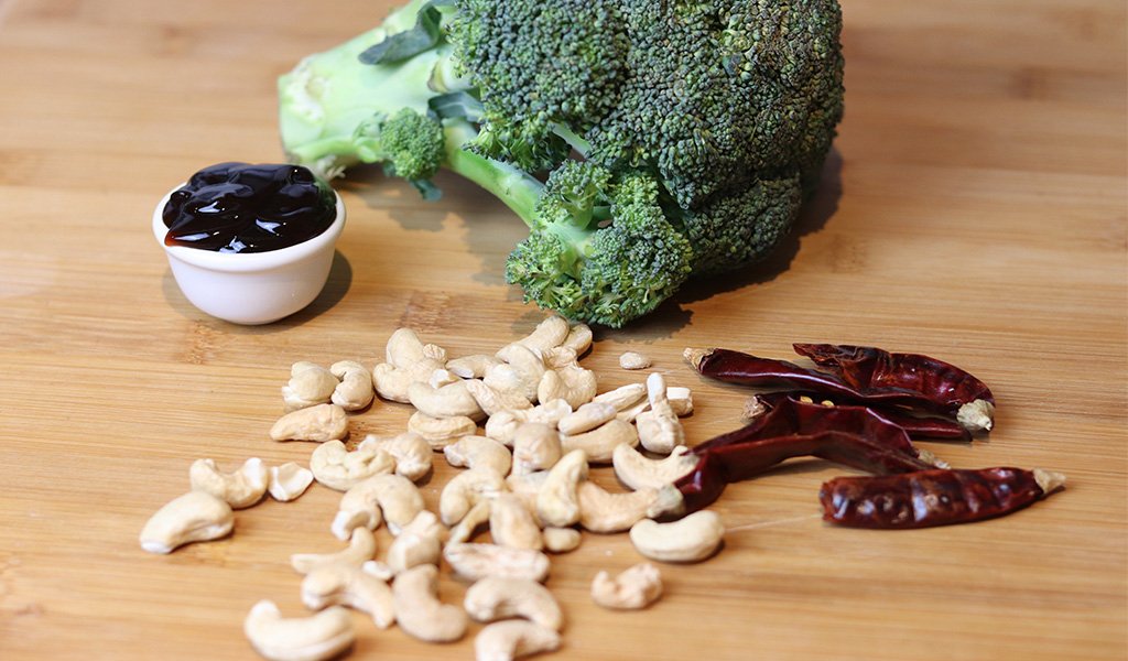 broccoli stir fry with Cashew