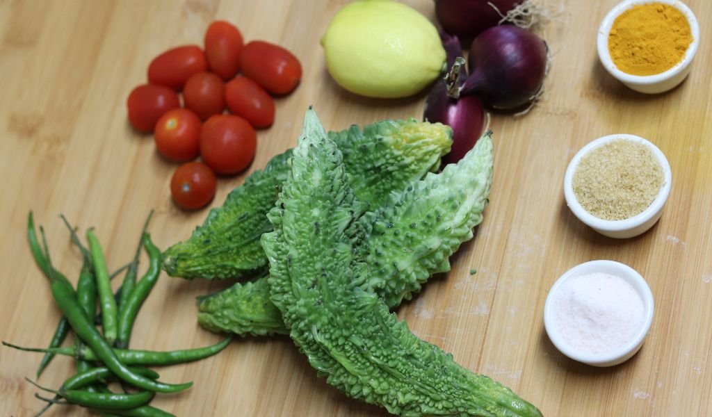 bitter melon salad ingredience