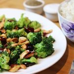 Broccoli and cashew stir fry