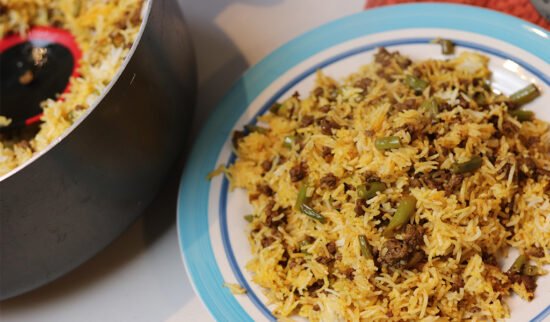 Persian Rice Recipe with Minced Meat